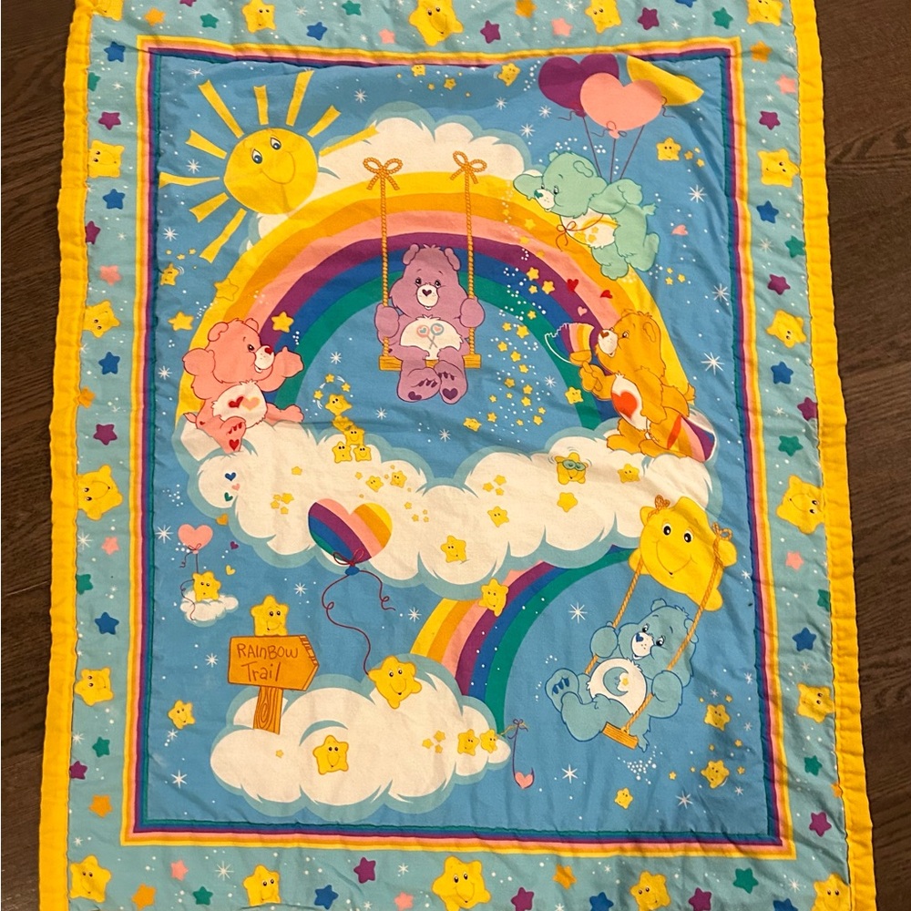 Vintage Care Bears Blanket